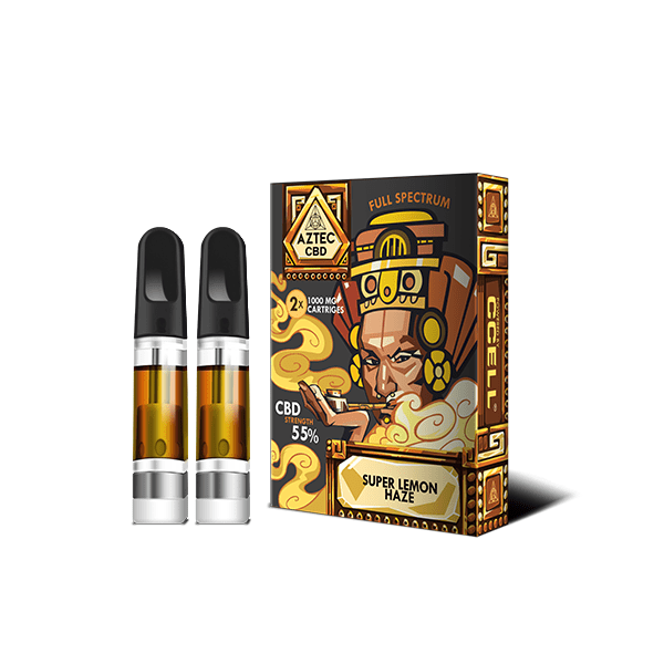 Aztec CBD 2 x 1000mg Cartridge Kit - 1mlCBD ProductsAztec CBDVaperr Shop