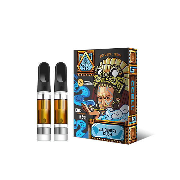 Aztec CBD 2 x 1000mg Cartridge Kit - 1mlCBD ProductsAztec CBDVaperr Shop