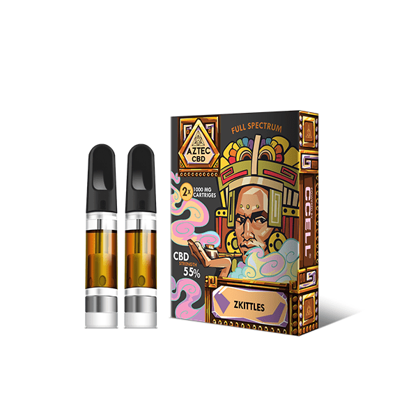 Aztec CBD 2 x 1000mg Cartridge Kit - 1mlCBD ProductsAztec CBDVaperr Shop