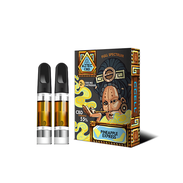 Aztec CBD 2 x 1000mg Cartridge Kit - 1mlCBD ProductsAztec CBDVaperr Shop