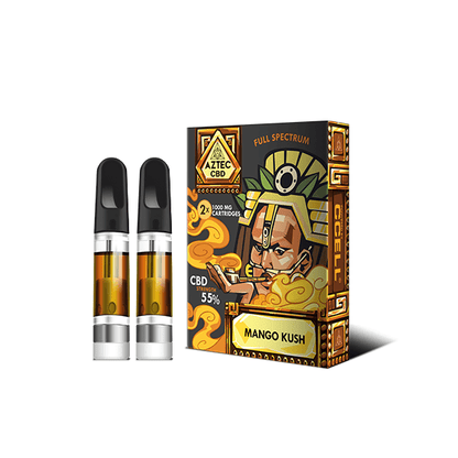 Aztec CBD 2 x 1000mg Cartridge Kit - 1mlCBD ProductsAztec CBDVaperr Shop