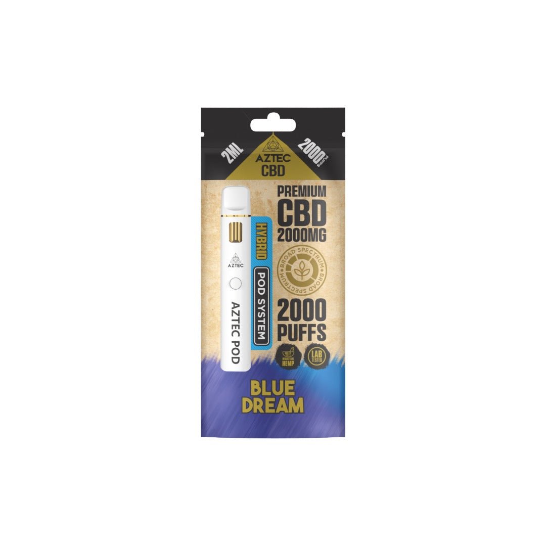 Aztec CBD 2000mg Broad Spectrum Starter Pro Pod Vape Kit 2000 PuffsCBD ProductsAztec CBDVaperrShop