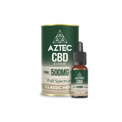 Aztec CBD 500mg CBD Vaping Liquid 10ml (50PG/50VG)CBD ProductsAztec CBDVaperr Shop