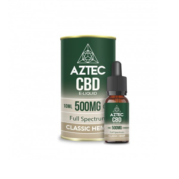 Aztec CBD 500mg CBD Vaping Liquid 10ml (50PG/50VG)CBD ProductsAztec CBDVaperr Shop