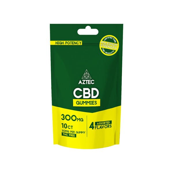 Aztec CBD Broad Spectrum 300mg CBD Gummies - 10 PiecesCBD ProductsAztec CBDVaperr Shop