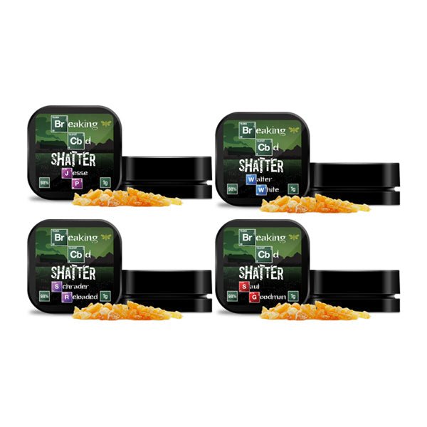 Breaking CBD 98% CBD Shatter - 1gCBD ProductsBreaking BadVaperr Shop