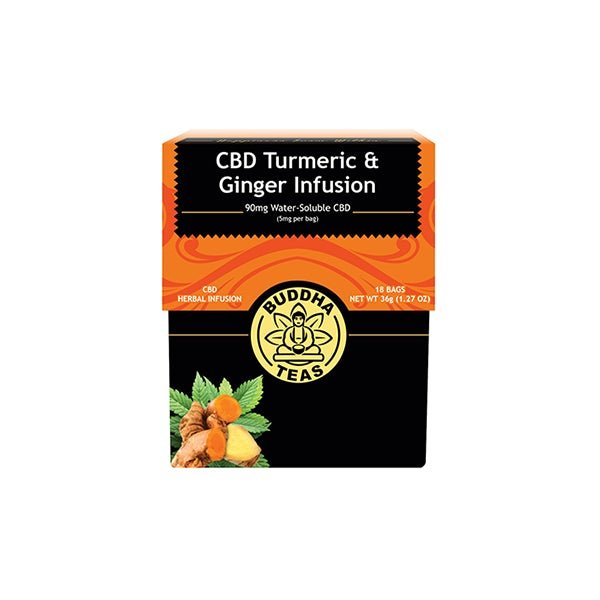 Buddha Teas 5mg CBD Tea Bags - Turmeric & Ginger InfusionCBD ProductsBuddha TeasVaperr Shop