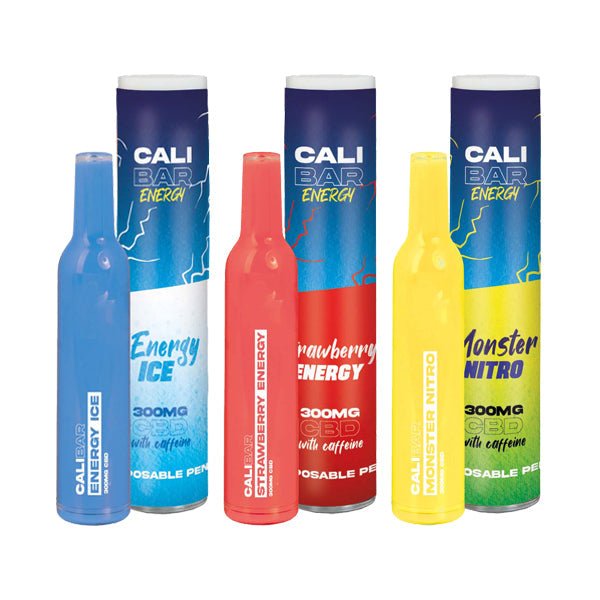 CALI BAR ENERGY with Caffeine Full Spectrum 300mg CBD Vape DisposableCBD ProductsThe Cali CBD CoVaperr Shop