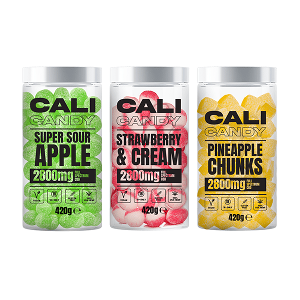 CALI CANDY MAX 2800mg Full Spectrum CBD Vegan Sweets - 10 FlavoursCBD ProductsThe Cali CBD CoVaperr Shop
