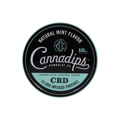Cannadips 150mg CBD Snus Pouches - Natural MintCBD ProductsCannadipsVaperr Shop
