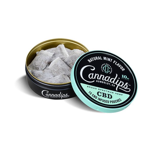 Cannadips 150mg CBD Snus Pouches - Natural MintCBD ProductsCannadipsVaperr Shop