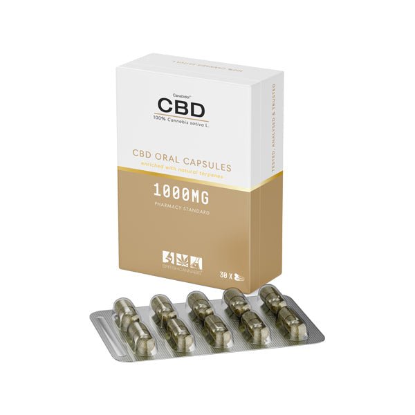 CBD by British Cannabis 1000mg CBD 100% Cannabis Oral Capsules - 30 CapsCBD ProductsCBD By British CannabisVaperr Shop