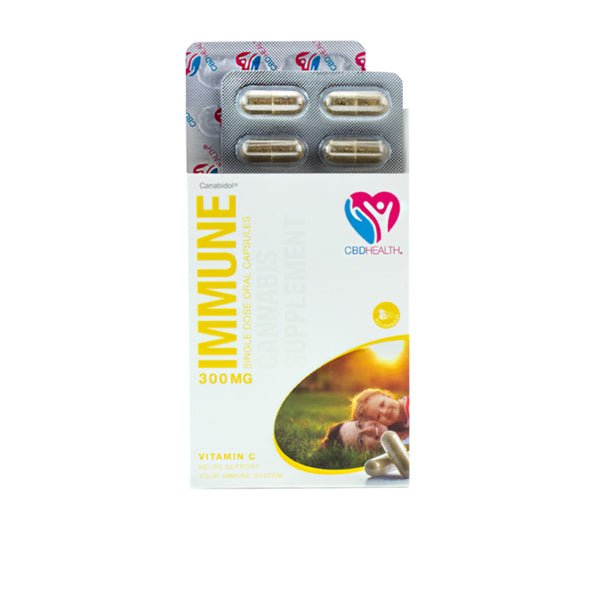 CBD by British Cannabis 300mg CBD Oral Capsules 30 Caps - ImmuneCBD ProductsCBD By British CannabisVaperr Shop