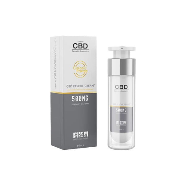 CBD by British Cannabis 500mg CBD Rescue Cream 50mlCBD ProductsCBD By British CannabisVaperr Shop