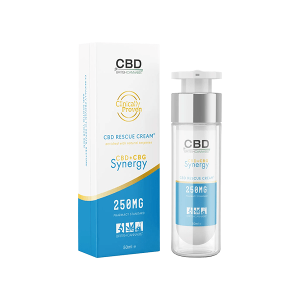 CBD By British Cannabis Synergy 250mg CBG + CBD Rescue Cream - 50mlCBD ProductsCBD By British CannabisVaperr Shop