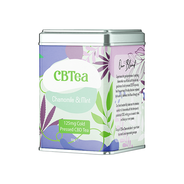CBTea 125mg Cold Pressed Full Spectrum CBD Chamomile & Mint Tea - 50gCBD ProductsCBTeaVaperr Shop