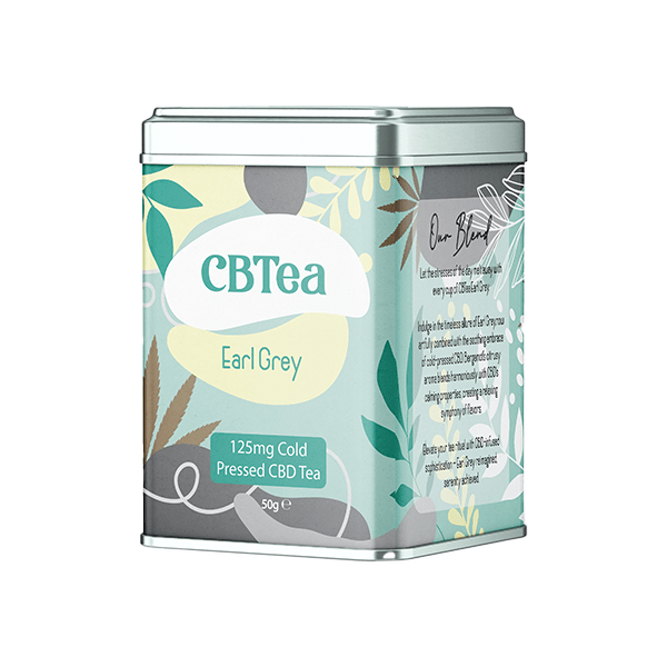 CBTea 125mg Cold Pressed Full Spectrum CBD Earl Grey - 50gCBD ProductsCBTeaVaperr Shop