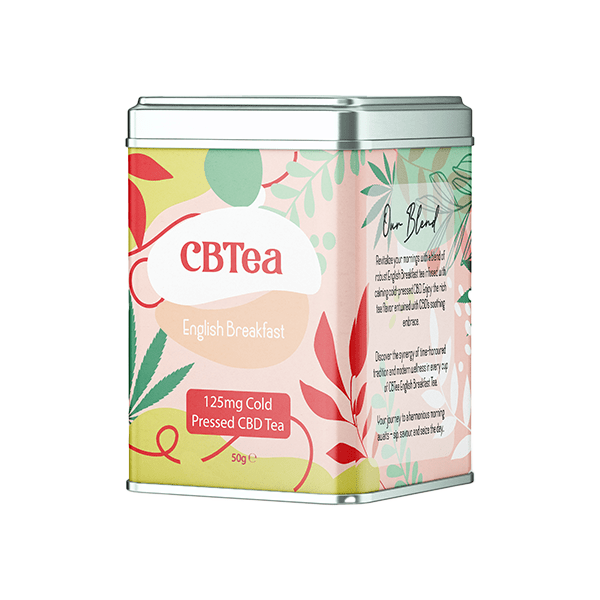 CBTea 125mg Cold Pressed Full Spectrum CBD English Breakfast 50gCBD ProductsCBTeaVaperr Shop