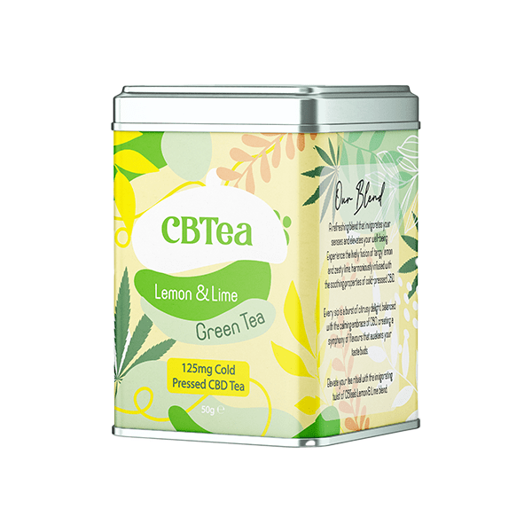 CBTea 125mg Cold Pressed Full Spectrum CBD Lemon & Lime - 50gCBD ProductsCBTeaVaperr Shop