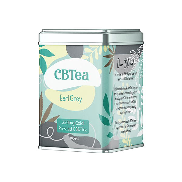 CBTea 250mg Cold Pressed Full Spectrum CBD Earl Grey Tea - 100gCBD ProductsCBTeaVaperr Shop