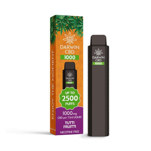 Darwin CBD 1000 Disposable Vape Device 2500 PuffsCBD ProductsDarwinVaperr Shop