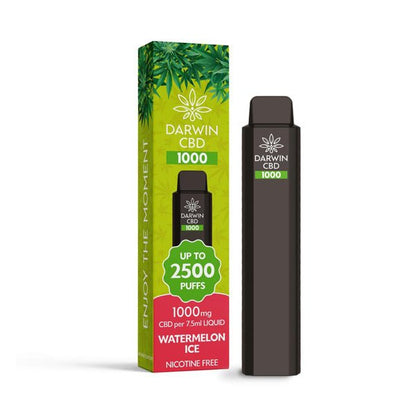 Darwin CBD 1000 Disposable Vape Device 2500 PuffsCBD ProductsDarwinVaperr Shop