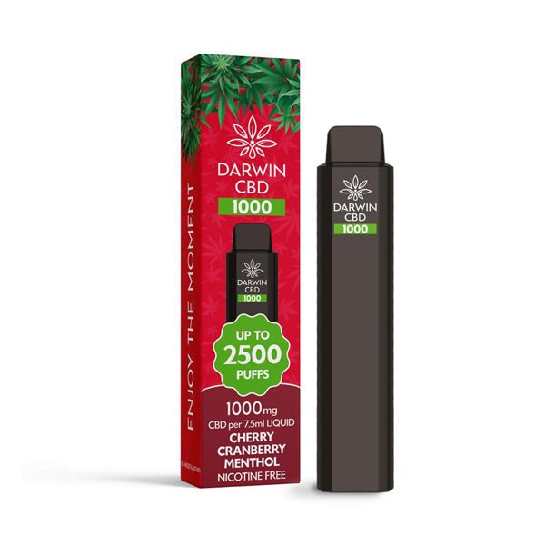 Darwin CBD 1000 Disposable Vape Device 2500 PuffsCBD ProductsDarwinVaperr Shop