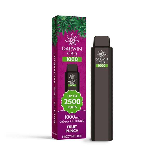 Darwin CBD 1000 Disposable Vape Device 2500 PuffsCBD ProductsDarwinVaperr Shop
