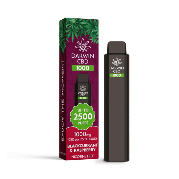 Darwin CBD 1000 Disposable Vape Device 2500 PuffsCBD ProductsDarwinVaperr Shop