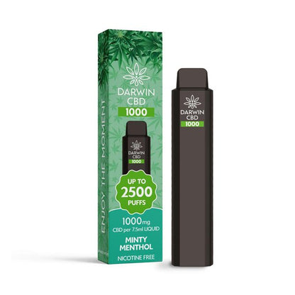 Darwin CBD 1000 Disposable Vape Device 2500 PuffsCBD ProductsDarwinVaperr Shop