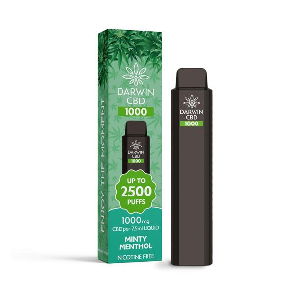 Darwin CBD 1000 Disposable Vape Device 2500 PuffsCBD ProductsDarwinVaperr Shop