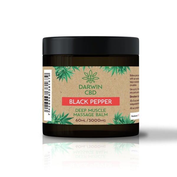 Darwin CBD 3000mg CBD Black Pepper Massage Balm - 60mlCBD ProductsDarwinVaperr Shop