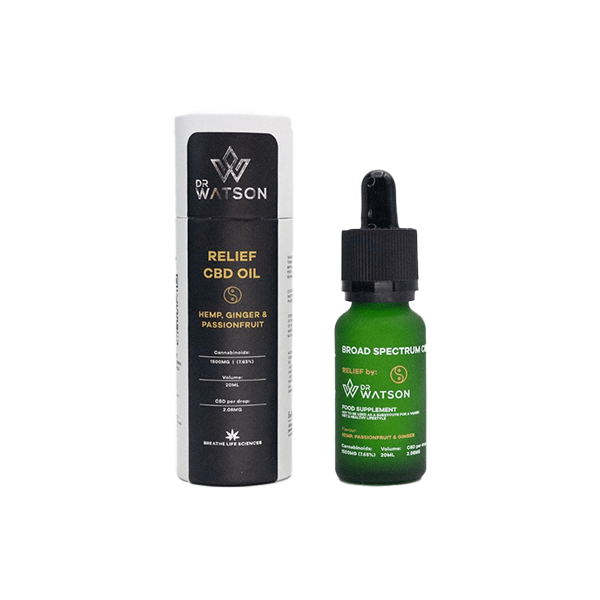 Dr Watson 1500mg Broad - Spectrum Relief CBD Oil 20mlCBD ProductsDr WatsonVaperr Shop