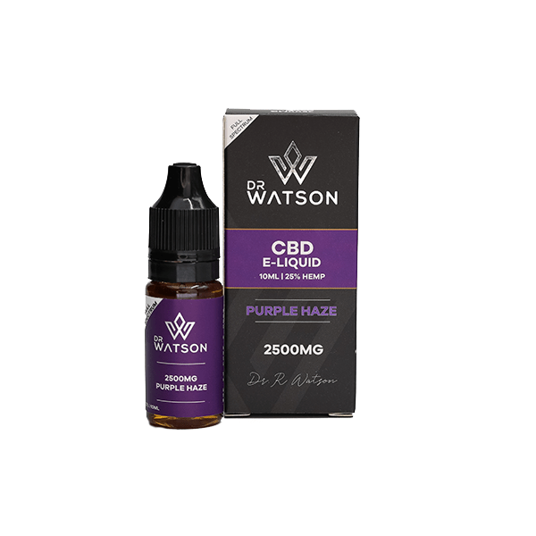Dr Watson 2500mg CBD Purple Haze E - Liquid - 10mlCBD ProductsDr WatsonVaperr Shop