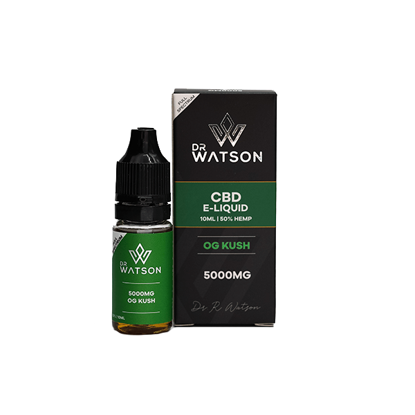 Dr Watson 5000mg CBD E - Liquid OG KUSH - 10mlCBD ProductsDr WatsonVaperr Shop