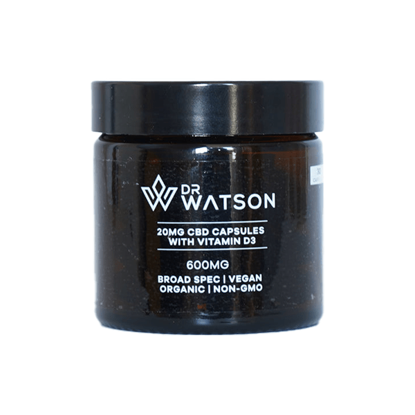 Dr Watson 600mg CBD Capsules - 30 CapsCBD ProductsDr WatsonVaperr Shop