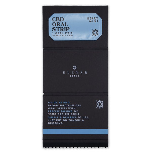 Elevar Leafs 125mg CBD Oral StripsCBD ProductsElevar LeafsVaperrShop