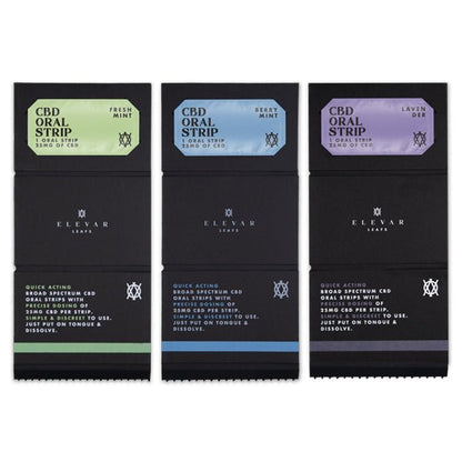 Elevar Leafs 125mg CBD Oral StripsCBD ProductsElevar LeafsVaperrShop