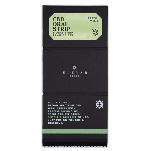 Elevar Leafs 125mg CBD Oral StripsCBD ProductsElevar LeafsVaperrShop