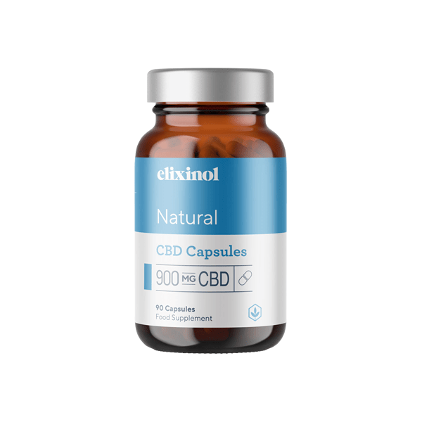Elixinol 900mg CBD Hemp Oil Natural Capsules - 90 CapsCBD ProductsElixinolVaperr Shop
