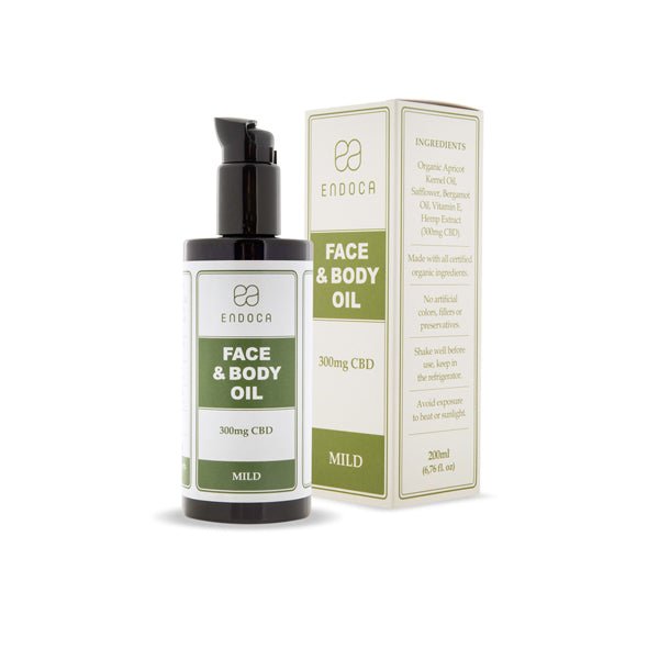 Endoca 300mg CBD Face & Body Oil - 200mlCBD ProductsEndocaVaperr Shop