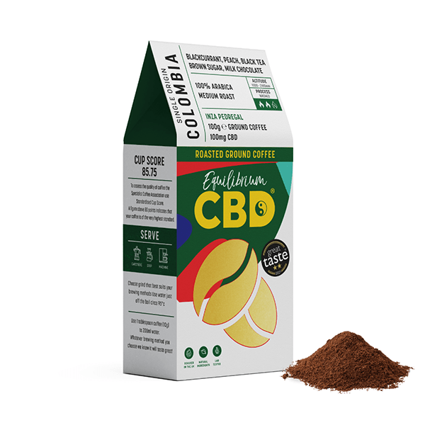 Equilibrium CBD 100mg Full Spectrum Ground Coffee Beans - 100gCBD ProductsEquilibrium CBDVaperr Shop