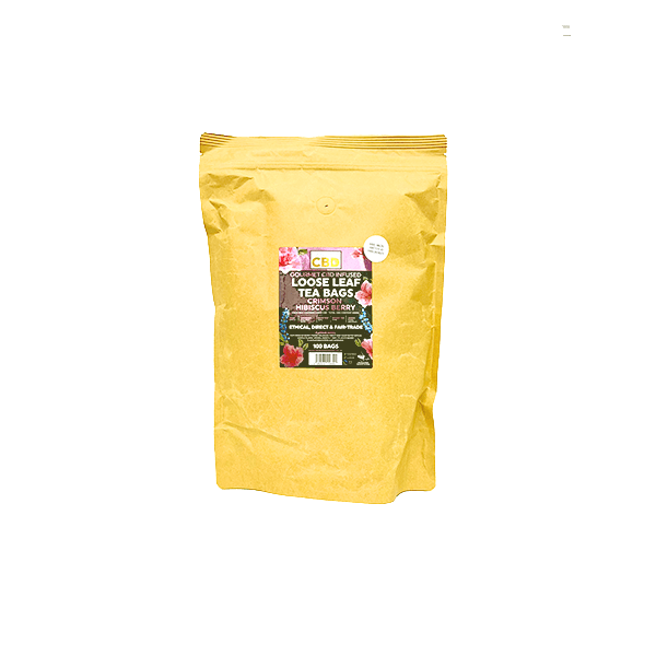 Equilibrium CBD 340mg Tea Crimson Hibiscus & Berry Catering Pack - 100 Biodegradable Pyramid Tea BagsCBD ProductsEquilibrium CBDVaperrShop