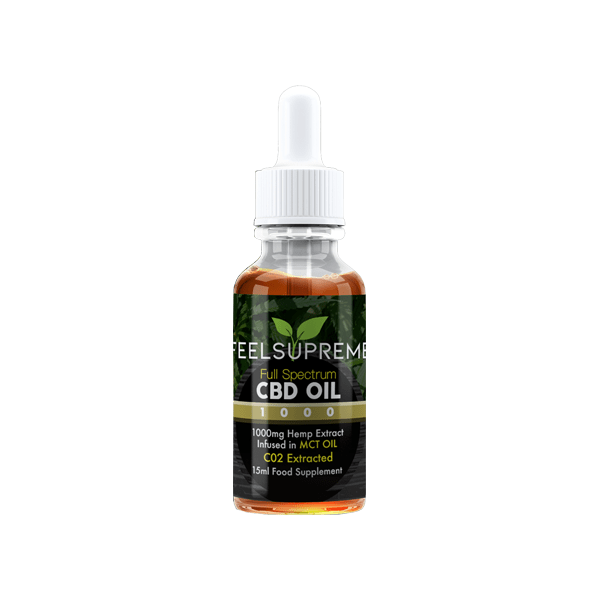 Feel Supreme 1000mg Full Spectrum CBD In MCT Oil - 15mlCBD ProductsFeel SupremeVaperr Shop