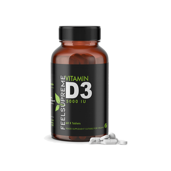 Feel Supreme 5000iu Vitamin D High Dose Tablets - 60 TabsCBD ProductsFeel SupremeVaperr Shop