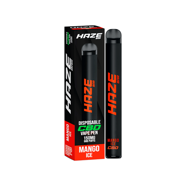 Haze Bar 150mg CBD Disposable Vape Device 600 PuffsCBD ProductsHazeVaperr Shop