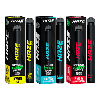 Haze Bar 150mg CBD Disposable Vape Device 600 PuffsCBD ProductsHazeVaperr Shop