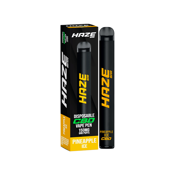 Haze Bar 150mg CBD Disposable Vape Device 600 PuffsCBD ProductsHazeVaperr Shop