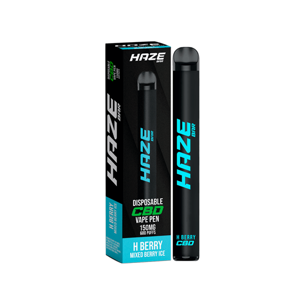 Haze Bar 150mg CBD Disposable Vape Device 600 PuffsCBD ProductsHazeVaperr Shop