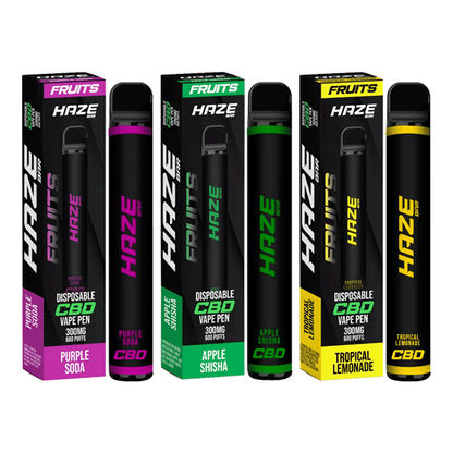 Haze Bar Fruits 300mg CBD Disposable Vape Device 600 PuffsCBD ProductsHazeVaperr Shop